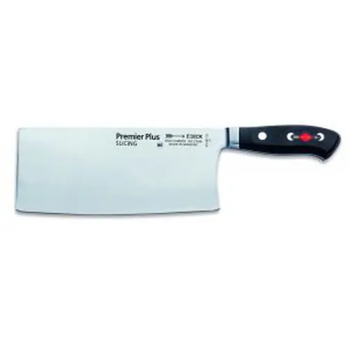 Chinesisches Kochmesser PREMIER PLUS gerade Klinge glatter Schliff schwarz Klingenlänge 18 cm Must-Have